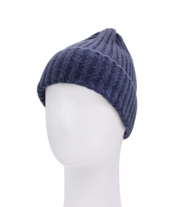 Knitted Beanie Hat HA320007 BLUE